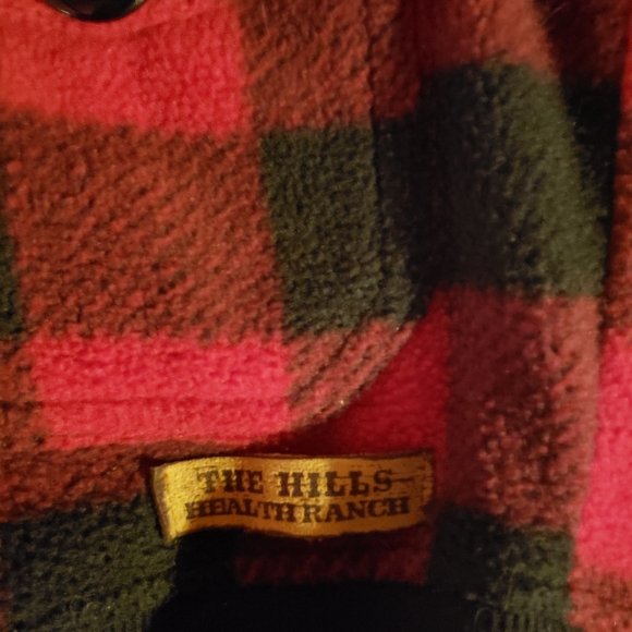 Plaid Lumberjack Kids Furry Hooded Jacket sz 8 - Picture 6 of 9